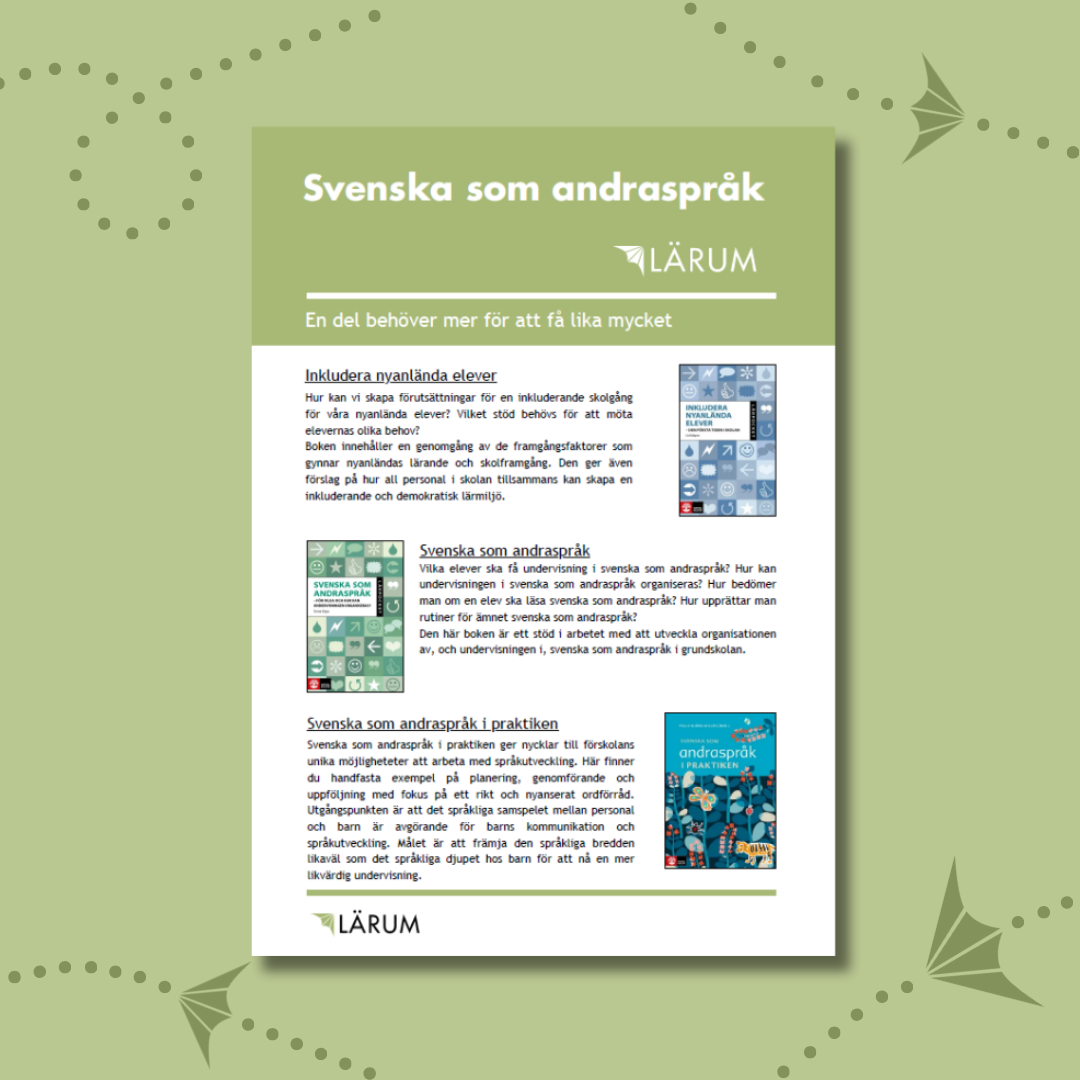 Pärmbilden för Infoblad - Svenska som andraspråk