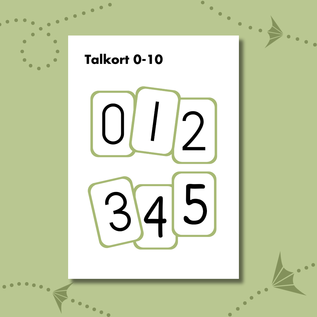 Pärmbilden för Utematte talkort 0-10